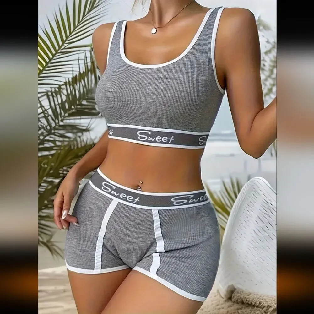 Solid Sports pushup lingerie set